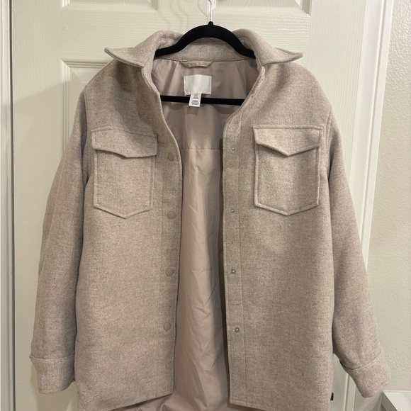 H&M Jackets & Blazers - H&M Light Tan Jacket